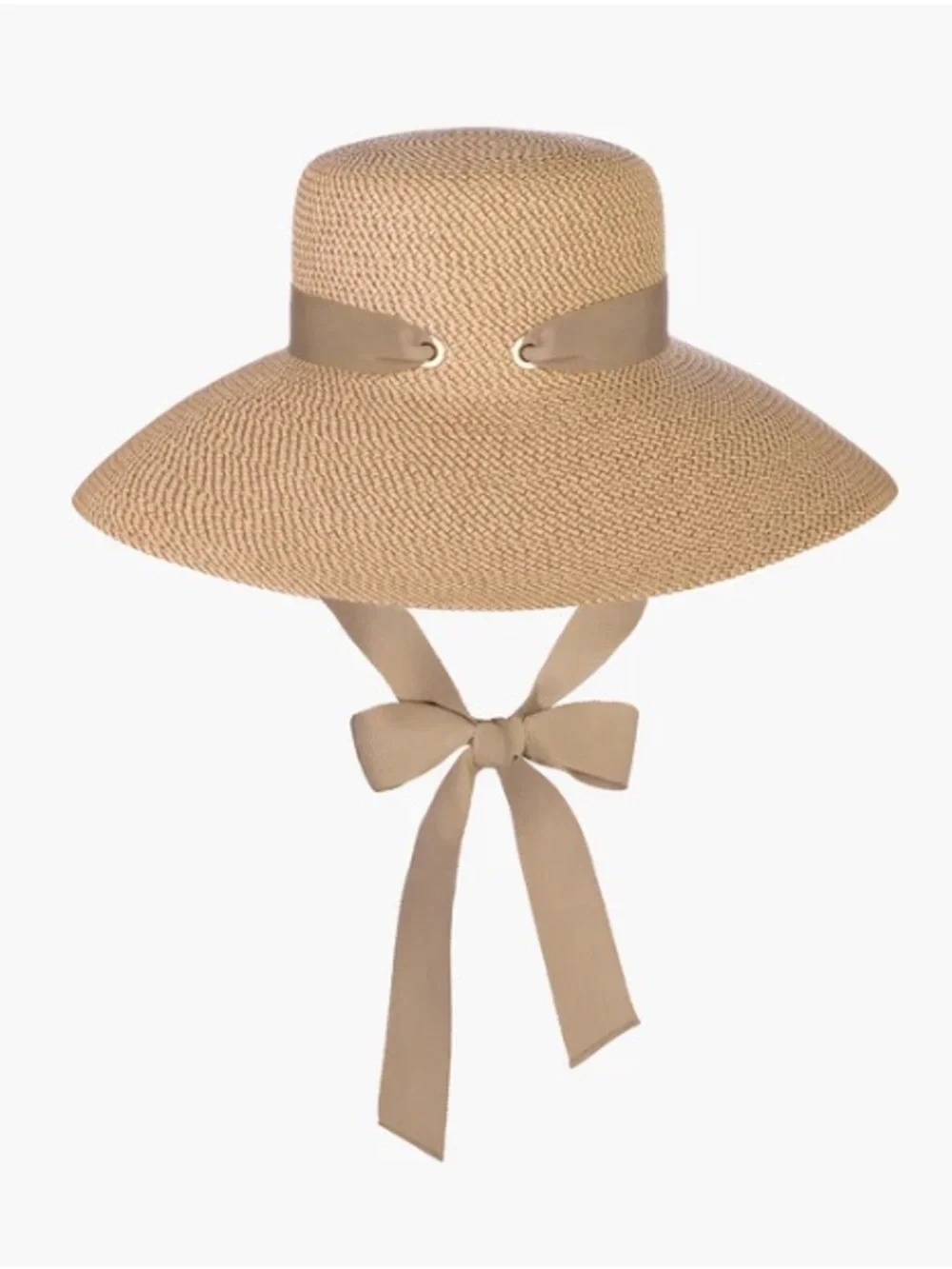 RARE Like new Eric Javits Artista Straw Hat - white taupe - Picture 3 of 15